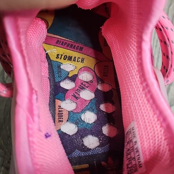 Adidas Pharrell X NMD Human Race Trail Sun Calm Pink Sneakers Mens Size 8.5 - Picture 11 of 11